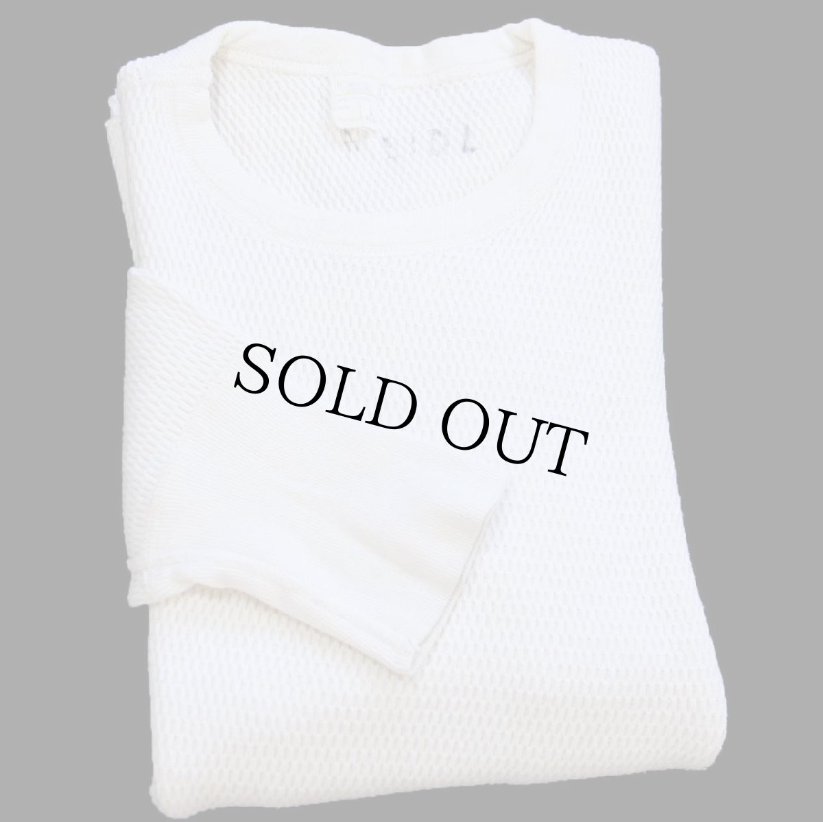 画像1: 70s JCPenney コットン サーマルシャツ ナチュラル L (1)