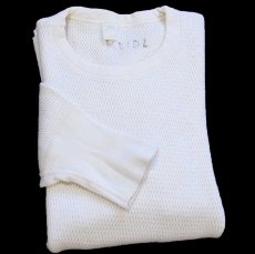 画像1: 70s JCPenney コットン サーマルシャツ ナチュラル L (1)