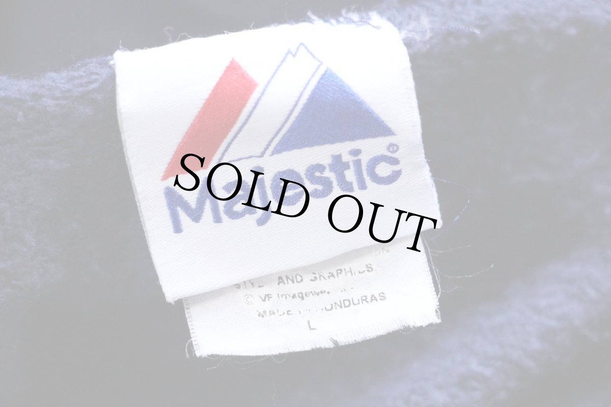 画像4: 00s Majestic MLB New York YANKEES UNIVERSE ニューヨーク ヤンキース スウェットパーカー 紺 L★フーディー (4)