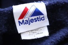 画像4: 00s Majestic MLB New York YANKEES UNIVERSE ニューヨーク ヤンキース スウェットパーカー 紺 L★フーディー (4)
