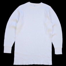 画像2: USA製 HEMINGWAY APPAREL コットン サーマルシャツ ナチュラル L (2)