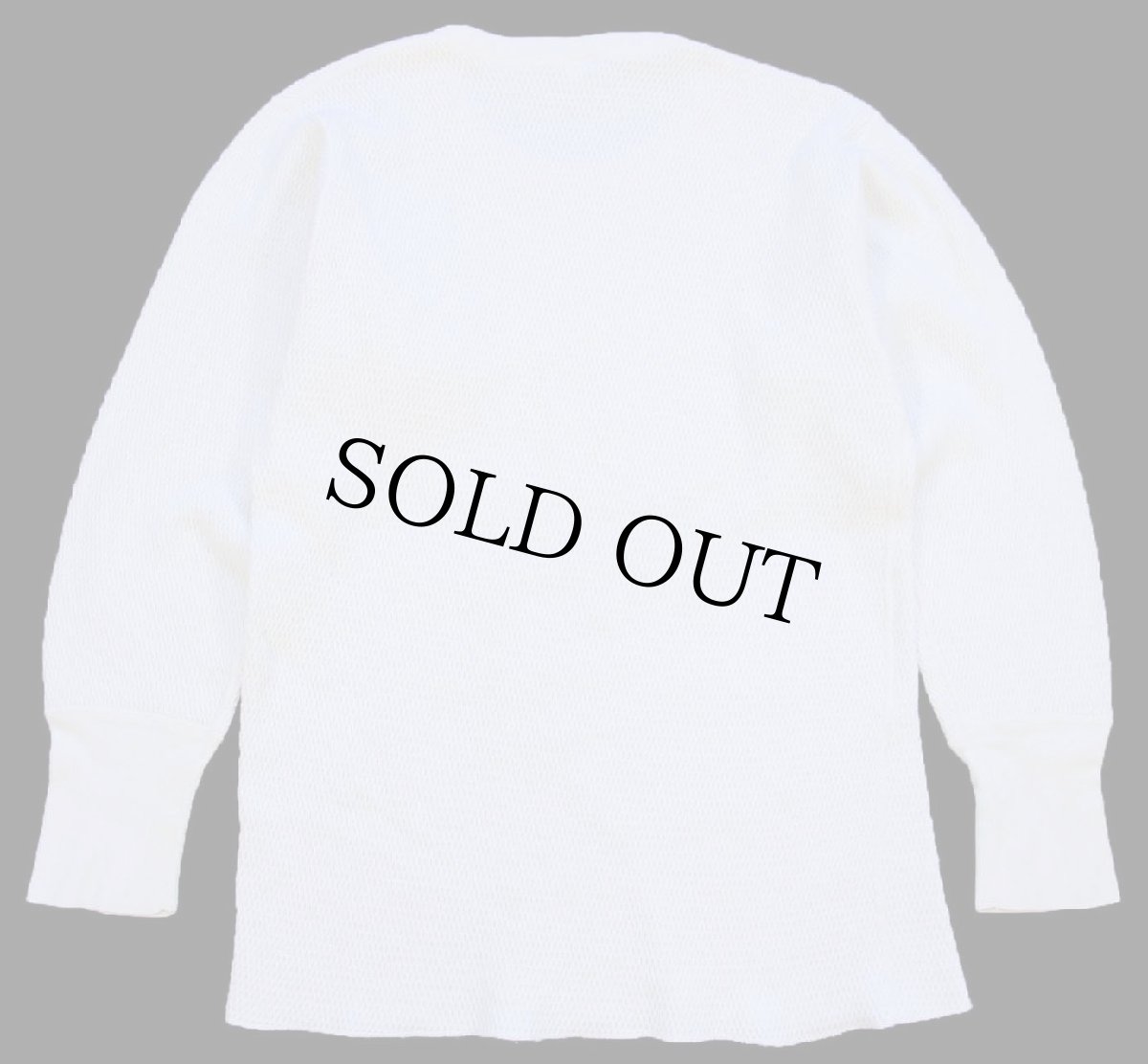 画像3: 70s JCPenney コットン サーマルシャツ ナチュラル L (3)