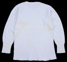 画像3: 70s JCPenney コットン サーマルシャツ ナチュラル L (3)
