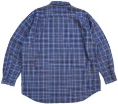 画像2: 00s メキシコ製 SIR PENDLETONサーペンドルトン タータンチェック ボタンダウン ウーステッド ウールシャツ XL (2)