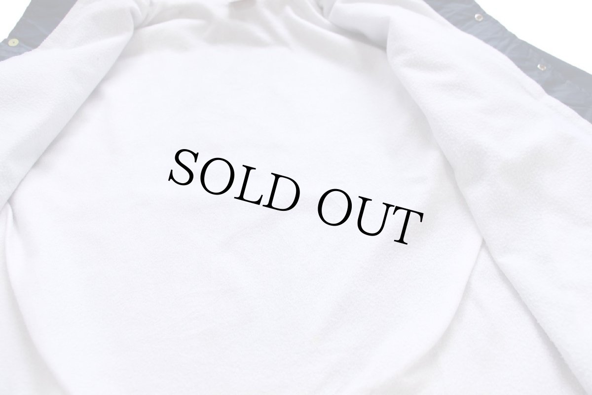 画像5: 80s USA製 LAKE PARK FOOTBALL アメフト 両面プリント ナイロン コーチジャケット 紺 L (5)