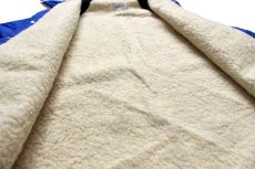 画像5: 80s USA製 King Louieキングルイ AMOCO ロゴ ボアライナー ナイロン コーチジャケット 青 L (5)