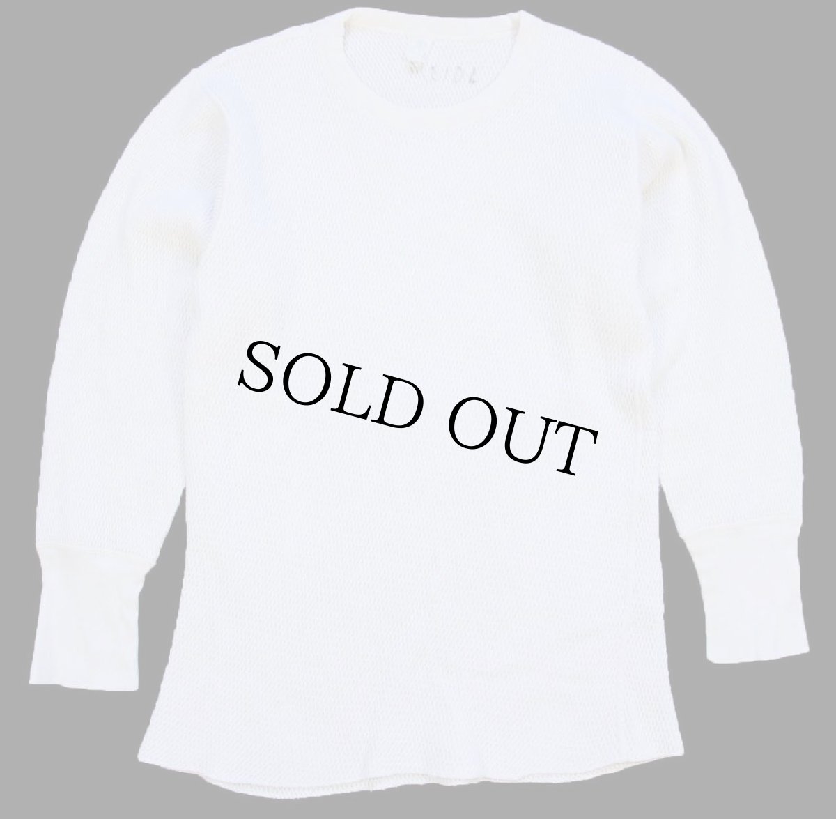 画像2: 70s JCPenney コットン サーマルシャツ ナチュラル L (2)