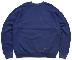 画像2: 90s USA製 ALASKA ウルフ アート スウェット 紺 XXL★特大 (2)