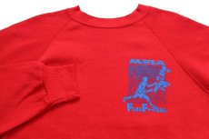 画像3: 90s USA製 Hanes MESA FLAG FOOTBALL CHAMPIONS 両面プリント スウェット 赤 XXL★特大 (3)