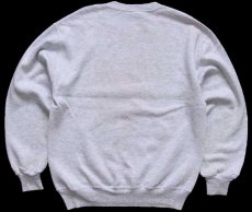 画像2: 90s USA製 RUSSELLラッセル FDR COUGARS 前V スウェット 杢ライトグレー M (2)