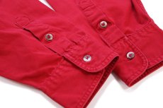 画像6: 90s patagoniaパタゴニア 無地 コットンシャツ 赤 M (6)