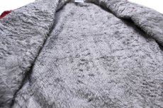 画像5: 90s USA製 WASHINGTON STATE Cougars パッチ付き ボアライナー ナイロン コーチジャケット バーガンディ (5)