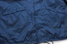 画像5: 90s USA製 SUZUKIスズキ ロゴ刺繍 ナイロン コーチジャケット 紺 L (5)