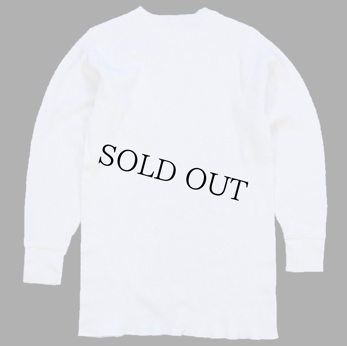 画像3: USA製 HEMINGWAY APPAREL コットン サーマルシャツ ナチュラル L (3)