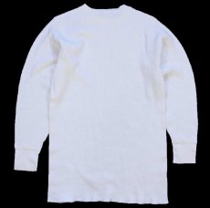 画像3: USA製 HEMINGWAY APPAREL コットン サーマルシャツ ナチュラル L (3)