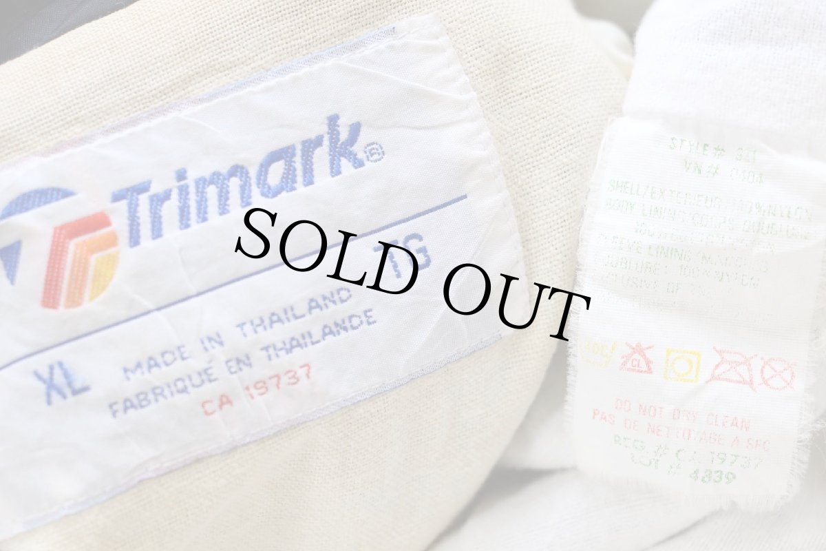 画像4: 80s ELLWOOD ROBINSON LTD トラック刺繍 ナイロン コーチジャケット 黒 XL (4)