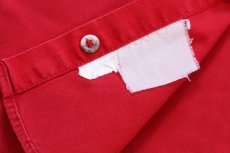 画像5: 90s patagoniaパタゴニア 無地 コットンシャツ 赤 M (5)