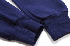 画像5: 80s USA製 IMMACULATE HEART OF MARY SCHOOL ナイト ひび割れプリント スウェット 紺 L★RUSSELLラッセル (5)