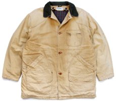 画像1: 90s L.L.Bean PRIMALOFTプリマロフト ライナー付き ダック地 フィールドコート 茶 フェード XL★ジャケット ハンティング (1)