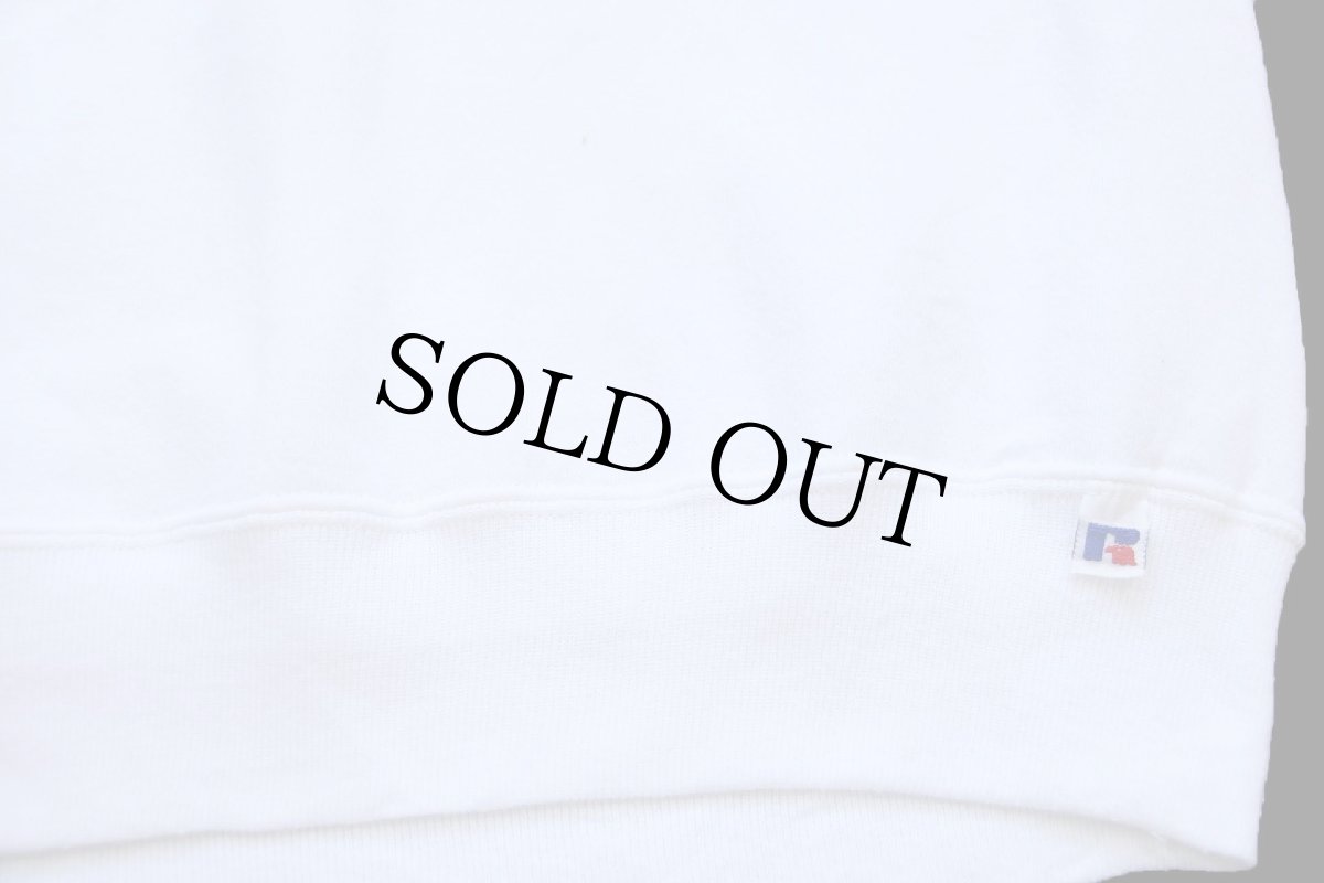 画像5: 90s USA製 RUSSELLラッセル Scarlets RIDGEFIELD PARK 前V スウェット 白 L (5)