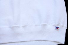 画像5: 90s USA製 RUSSELLラッセル Scarlets RIDGEFIELD PARK 前V スウェット 白 L (5)