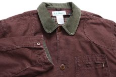 画像3: 90s L.L.Bean PRIMALOFTプリマロフト ライナー付き ダック地 フィールドコート 焦げ茶 L★ジャケット ハンティング (3)