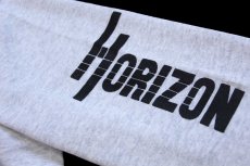画像5: 90s USA製 Hanes イーグル HORIZON 袖プリント スウェット 杢ライトグレー XL (5)