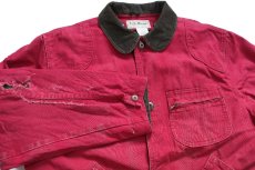 画像3: 90s USA製 L.L.Bean PRIMALOFTプリマロフト ライナー付き ダメージ ダック地 フィールドコート 赤紫 M★ジャケット ハンティング (3)
