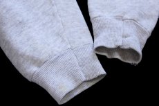 画像7: 90s USA製 Hanes イーグル HORIZON 袖プリント スウェット 杢ライトグレー XL (7)