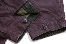 画像6: 90s L.L.Bean チェック ライナー ダック地 フィールドコート 焦げ茶★ジャケット ハンティング (6)
