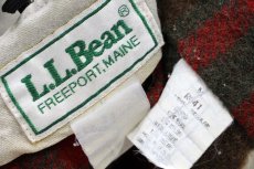 画像5: 90s USA製 L.L.Bean チェック ウールライナー付き ダック地 フィールドコート ベージュ M★ジャケット ハンティング (5)