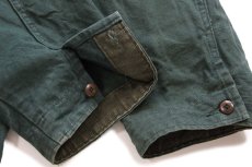 画像7: 90s USA製 L.L.Bean PRIMALOFTプリマロフト ライナー付き ダック地 フィールドコート 緑 L★ジャケット ハンティング (7)