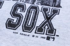 画像4: 90s USA製 MLB CHICAGO WHITE SOX スウェット 杢ライトグレー XL (4)