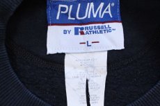画像4: 90s メキシコ製 PLUMA BY RUSSELLラッセル 無地 スウェット 濃紺 L★ブランク (4)