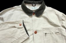 画像3: 90s L.L.Bean ダック地 フィールドコート ベージュ 特大★ジャケット ハンティング (3)