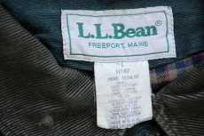 画像4: 90s USA製 L.L.Bean PRIMALOFTプリマロフト ライナー付き ダック地 フィールドコート 緑 L★ジャケット ハンティング (4)