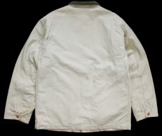 画像2: 90s USA製 L.L.Bean チェック ウールライナー付き ダック地 フィールドコート ベージュ M★ジャケット ハンティング (2)