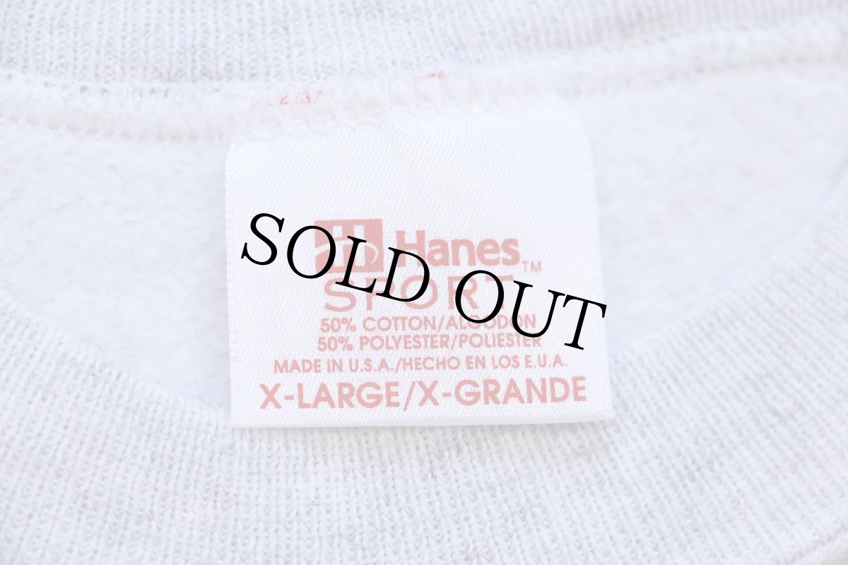 画像4: 90s USA製 Hanes TRUCKS ARE BETTER パンプキン ピックアップ トラック イラスト メッセージ スウェット 杢ライトグレー XL (4)