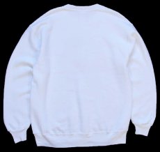 画像2: 90s USA製 RUSSELLラッセル Scarlets RIDGEFIELD PARK 前V スウェット 白 L (2)