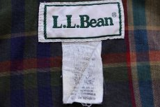 画像4: 90s L.L.Bean チェック ライナー ダック地 フィールドコート 焦げ茶★ジャケット ハンティング (4)