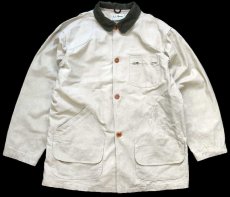 画像1: 90s L.L.Bean ダック地 フィールドコート ベージュ 特大★ジャケット ハンティング (1)