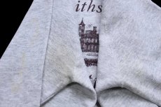 画像8: 80s USA製 Smithsonian Institution スウェット 杢グレー ボロ L (8)