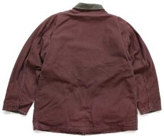 画像2: 90s L.L.Bean PRIMALOFTプリマロフト ライナー付き ダック地 フィールドコート 焦げ茶 L★ジャケット ハンティング (2)
