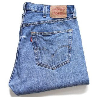 80s USA製 Levi'sリーバイス 501 ケミカルウォッシュ デニムパンツ W32