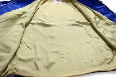 画像6: 訳あり★80s COMMUNICATIONS WORKERS OF CANADA LOCAL 37 パッチ付き ナイロンジャケット 青 (6)