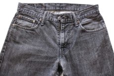 画像4: Levi'sリーバイス 514 リペア 先染め ブラック デニムパンツ W29 L30★SDP4015 (4)