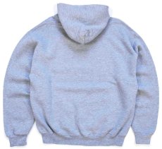 画像2: 90s メキシコ製 RUSSELLラッセル State 15 BASEBALL 三段中抜き スウェットパーカー 杢グレー M★フーディー (2)