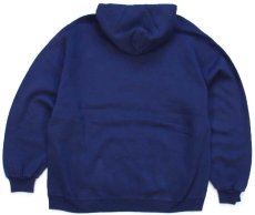 画像2: 90s メキシコ製 RUSSELLラッセル UNC TAR HEELS アップリケ&刺繍 スウェットパーカー 紺 L★フーディー (2)