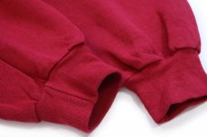 画像6: 90s メキシコ製 RUSSELLラッセル 無地 スウェットパーカー 濃赤 XL★フーディー ブランク (6)