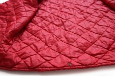 画像5: 80s Canora Composite 刺繍&パッチ付き スタンドカラー キルティングライナー ナイロンジャケット 赤 (5)